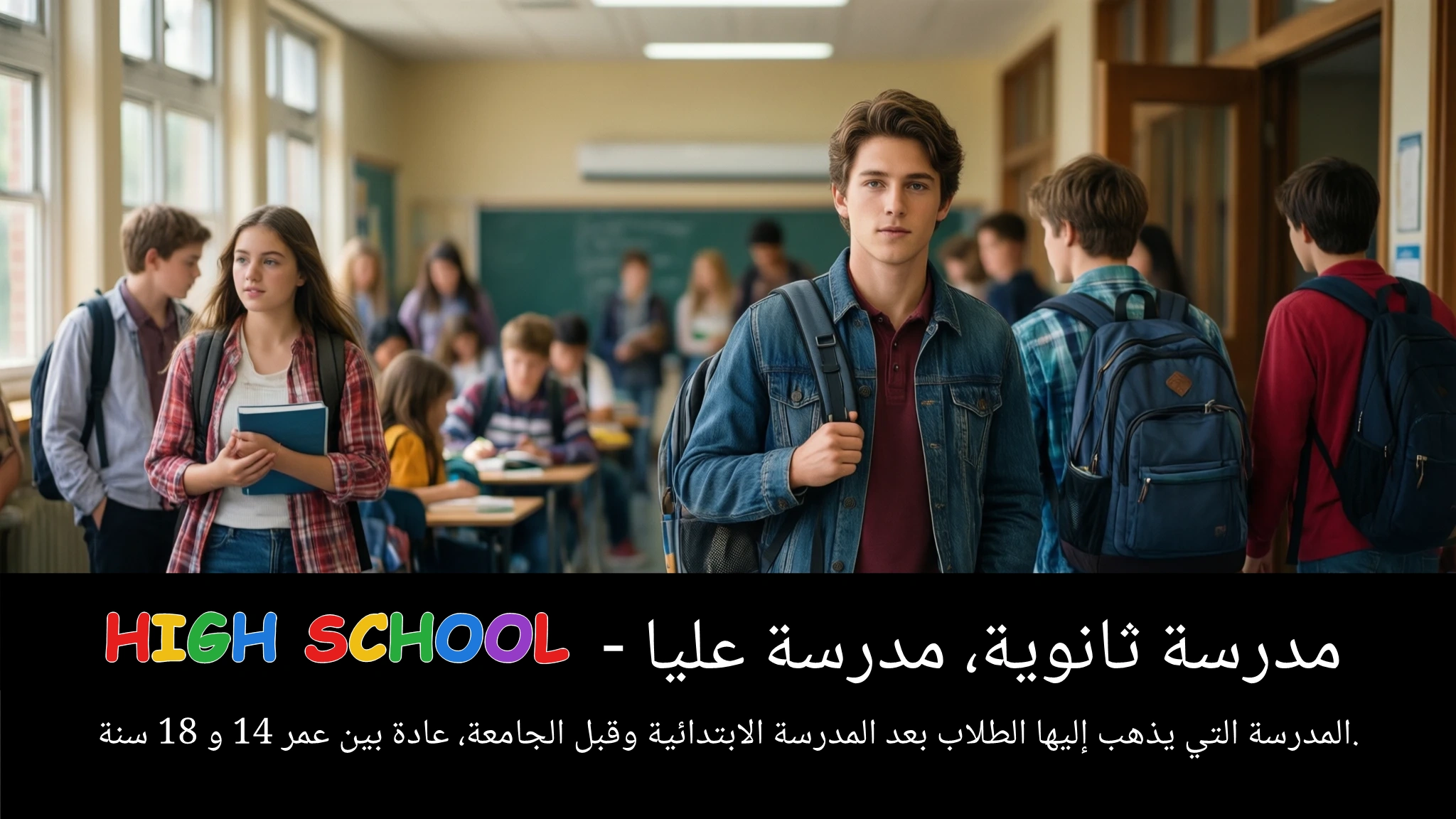 Arabic Illustration for high school